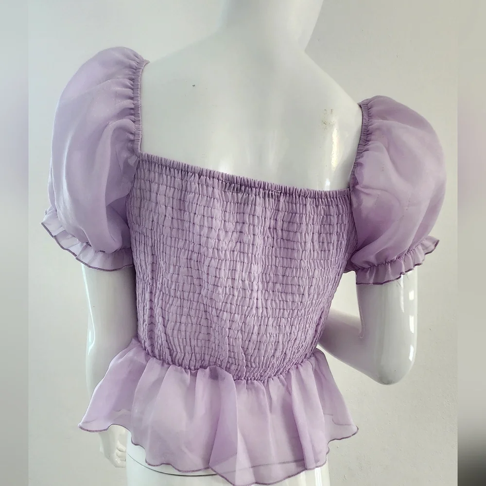 Haute Monde Lavander Color Women's Blouse Size Medium - Picture 4 of 12